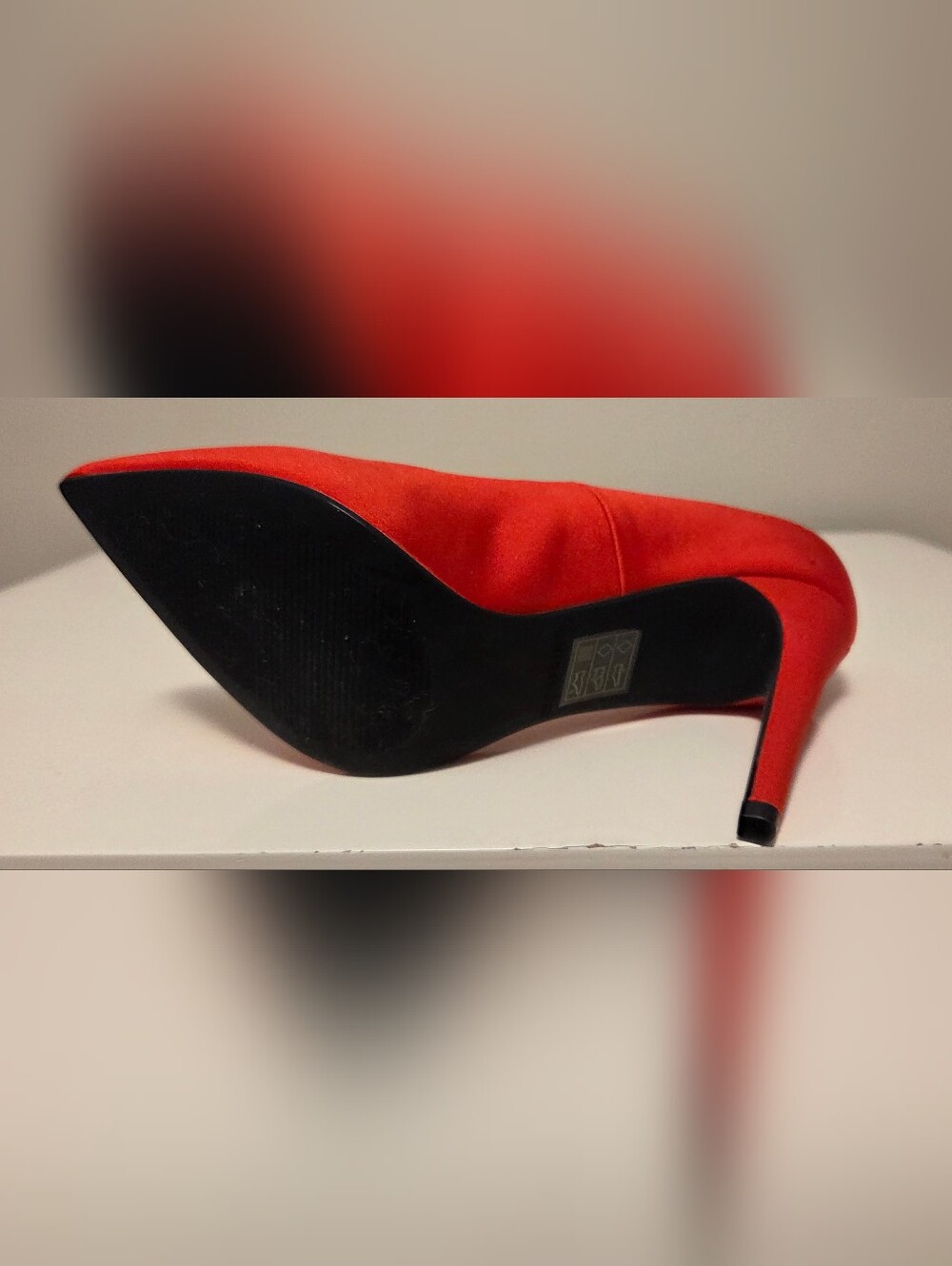 Women’s Classic Satin Red Stilettos - Picture 5 of 5